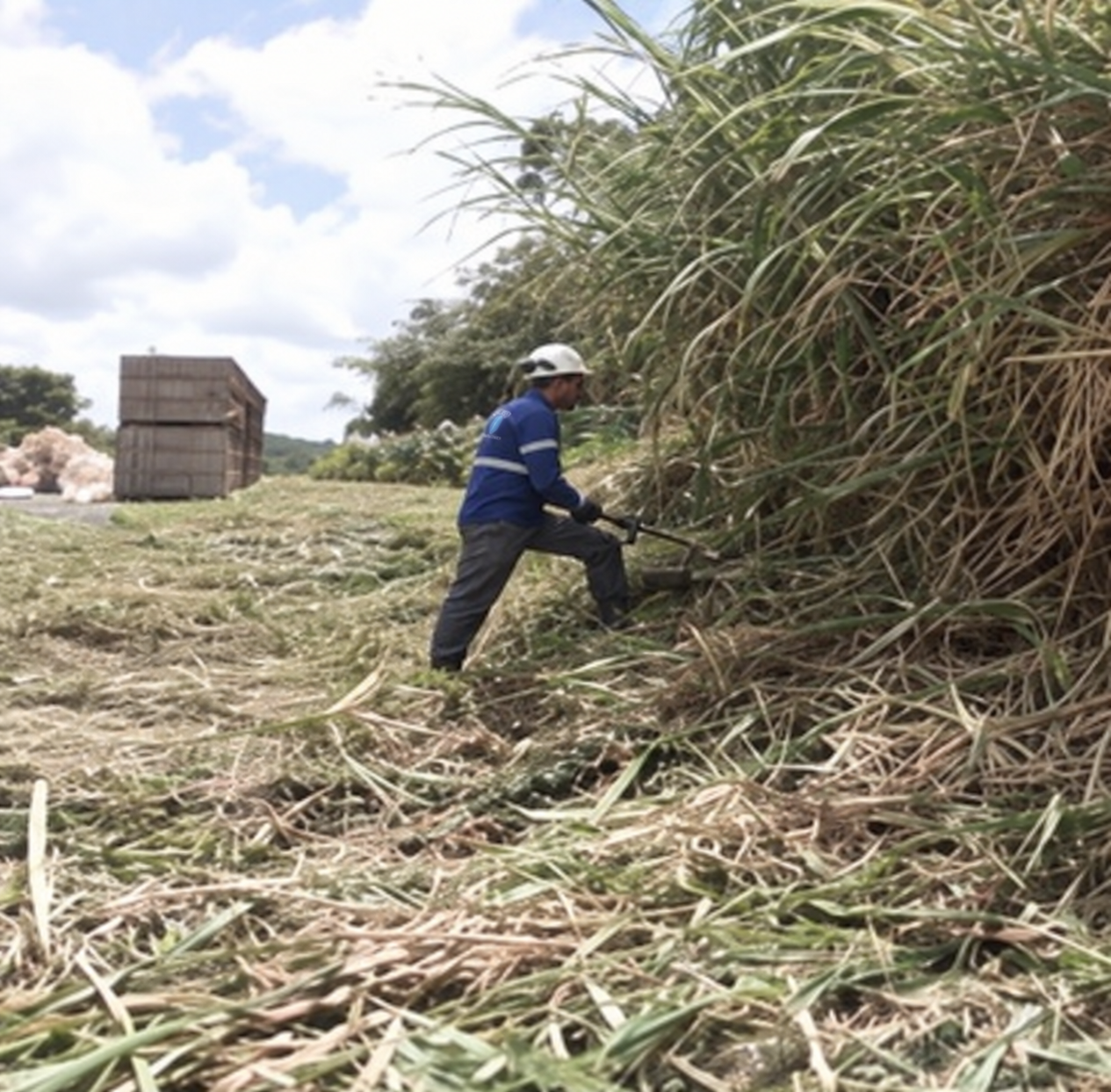 Manutenção de vegetação em área externa